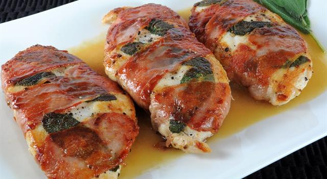 Culture Trivia Question: Traditionally, the Italian dish Saltimbocca contains which meat? Culture Trivia Question: Traditionally, the Italian dish Saltimbocca contains which meat?