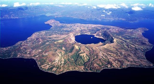 Geography Trivia Question: What country has a volcano, that has an island within a lake, that is on an island within a lake, that is on an island? Geography Trivia Question: What country has a volcano, that has an island within a lake, that is on an island within a lake, that is on an island?
