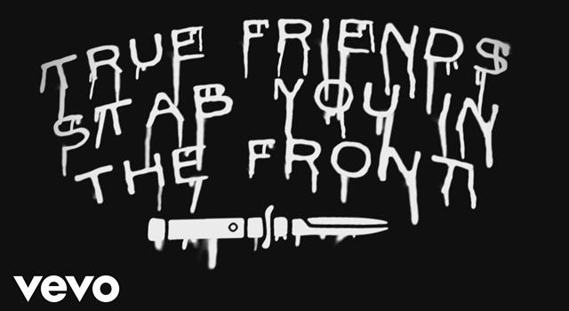 Society Trivia Question: Who is credited with the quote, “True friends stab you in the front.”? Society Trivia Question: Who is credited with the quote, “True friends stab you in the front.”?