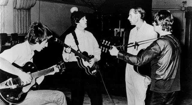 Culture Trivia Question: The Beatles were only filmed once while they were actually composing. What song were they working on? Culture Trivia Question: The Beatles were only filmed once while they were actually composing. What song were they working on?