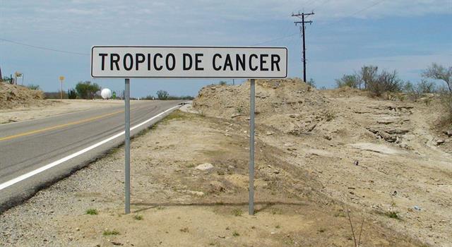Geography Trivia Question: The Tropic of Cancer passes through how many countries? Geography Trivia Question: The Tropic of Cancer passes through how many countries?