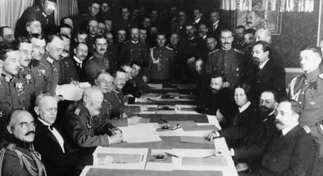 History Trivia Question: What was the name of the treaty signed by Germany, Austria and Russia that ended Russia's participation in World War I? History Trivia Question: What was the name of the treaty signed by Germany, Austria and Russia that ended Russia's participation in World War I?